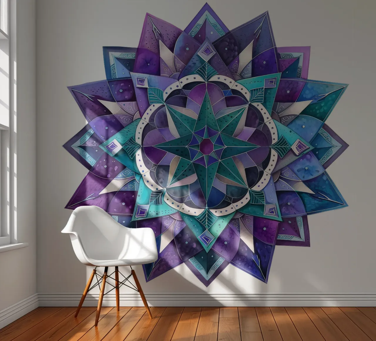 Purple Mandala photo wallpaper by Spiritual Touch