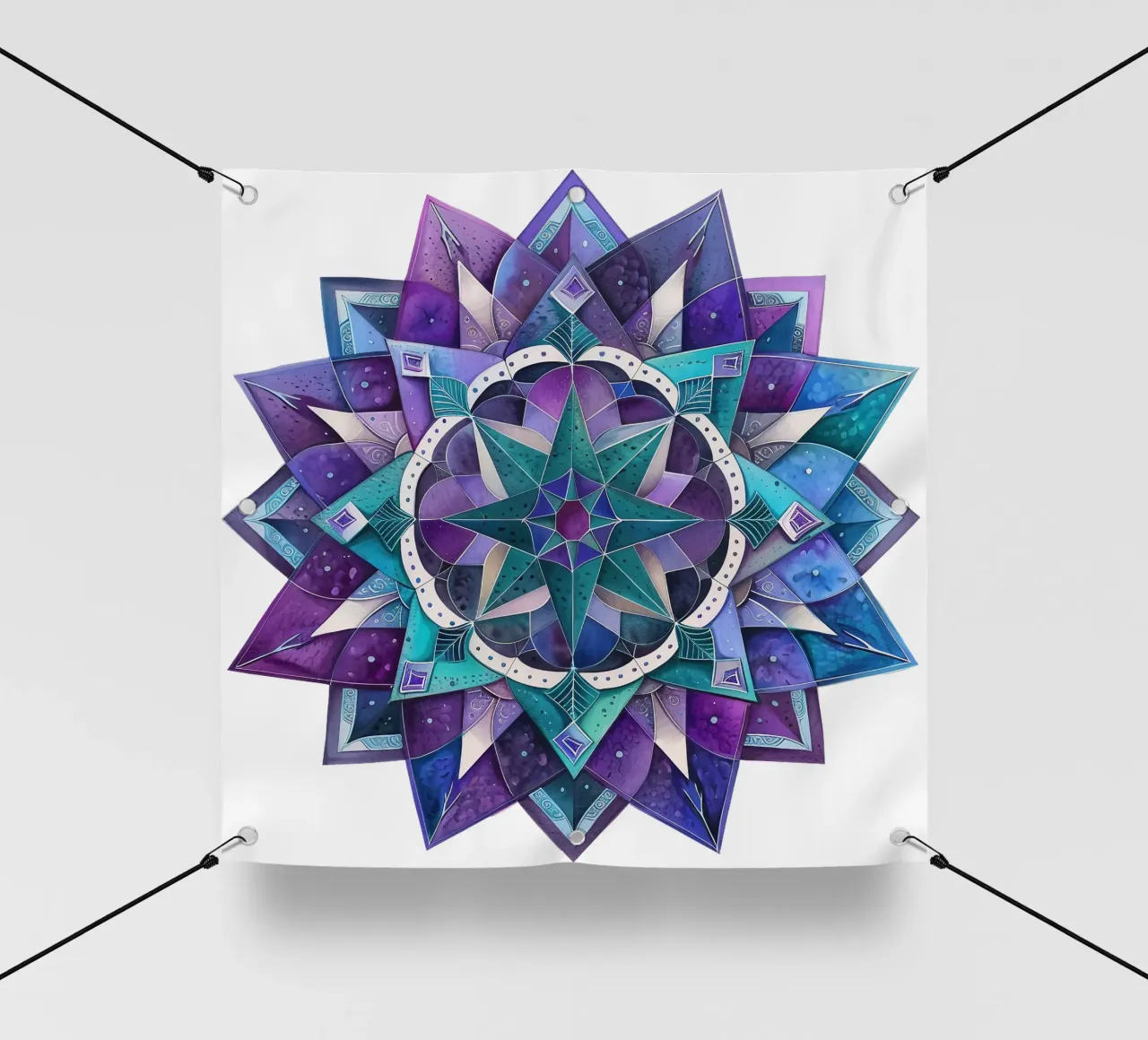 Mandala viola telo in pvc da Spiritual Touch