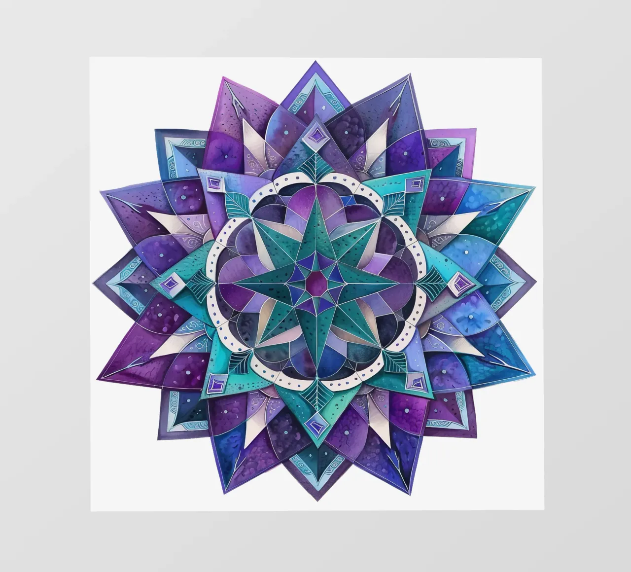 Mandala viola telo in pvc da Spiritual Touch