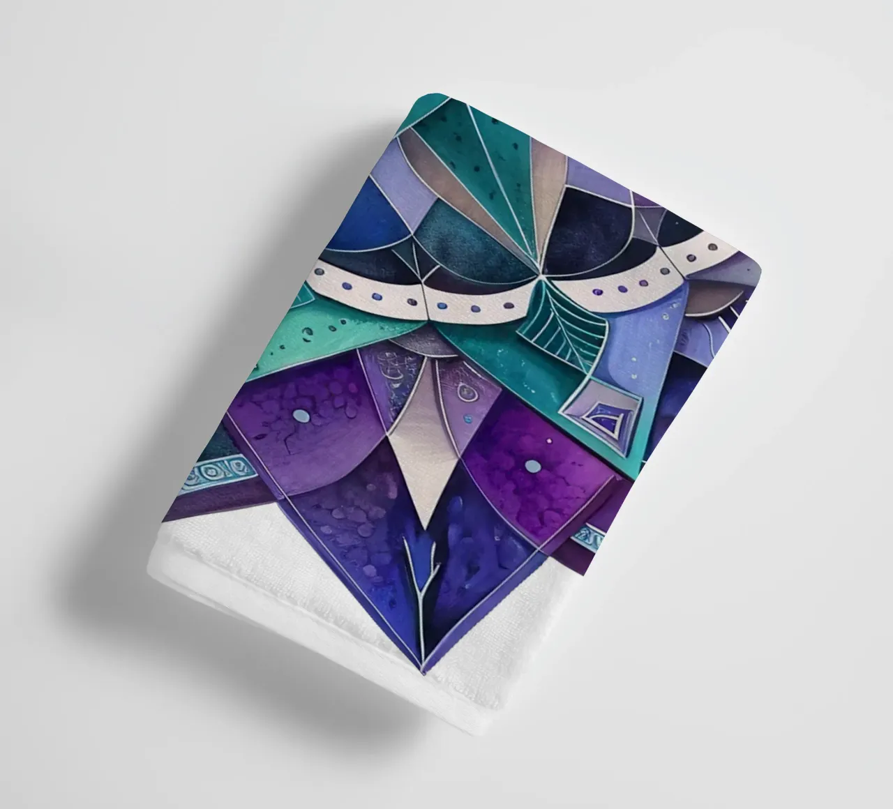 Mandala viola asciugamano da bagno da Spiritual Touch