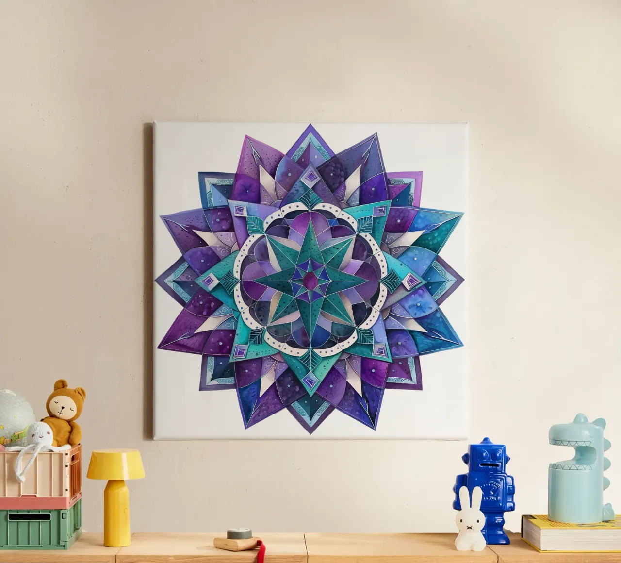 Purple Mandala canvas by Spiritual Touch