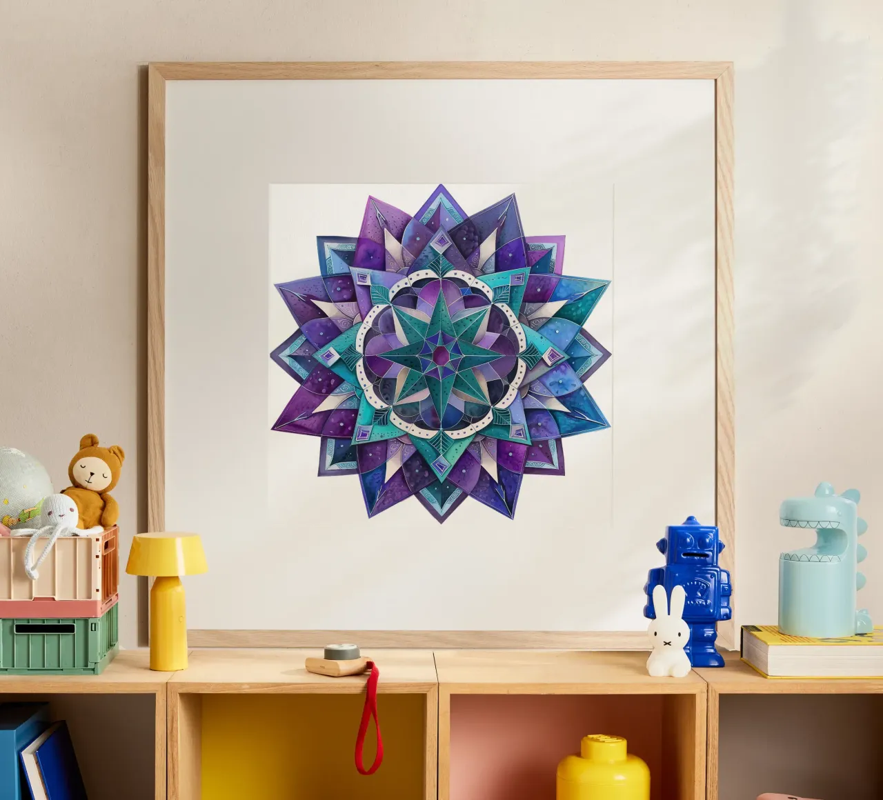 Mandala viola poster da Spiritual Touch