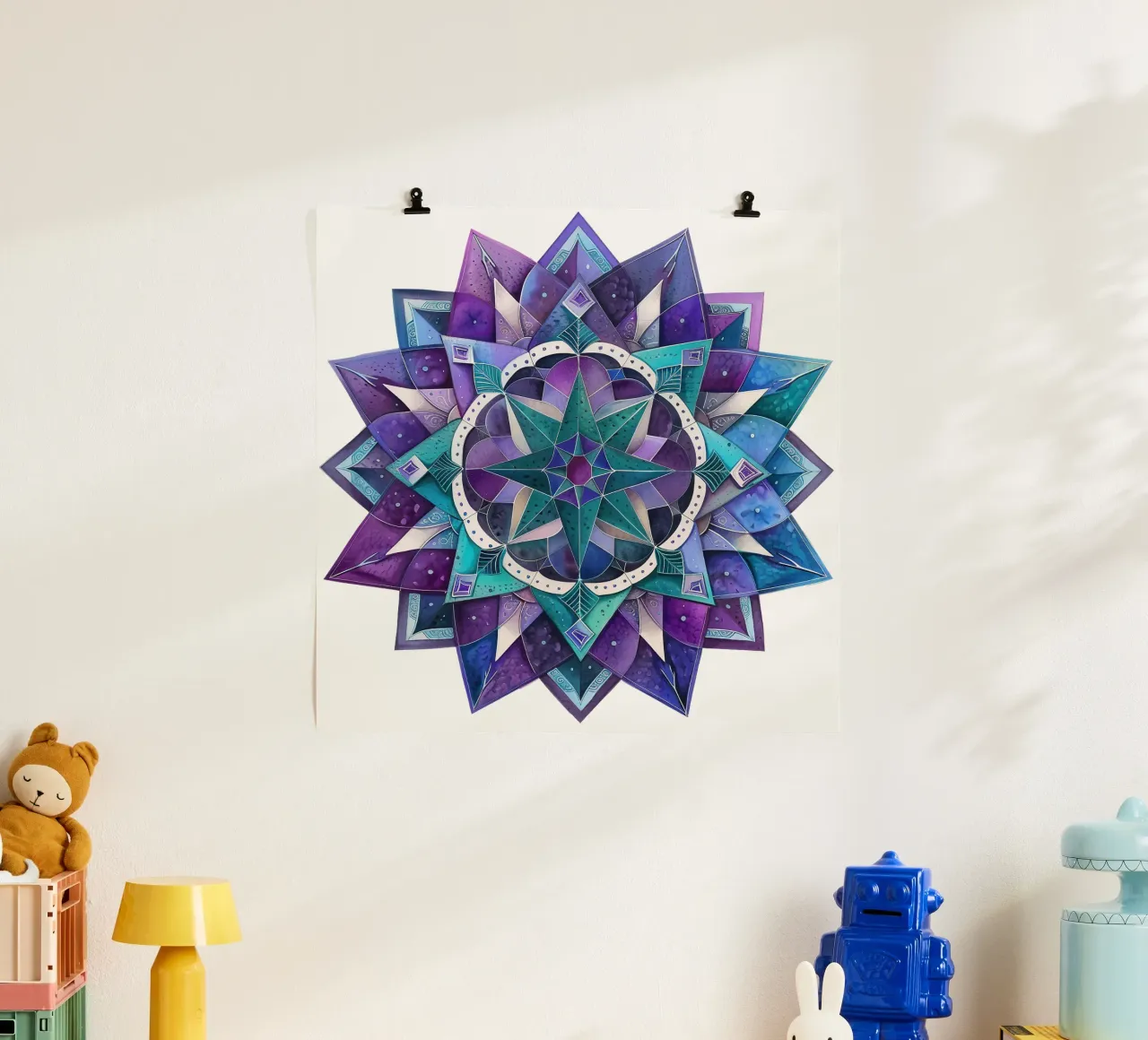 Mandala viola poster da Spiritual Touch