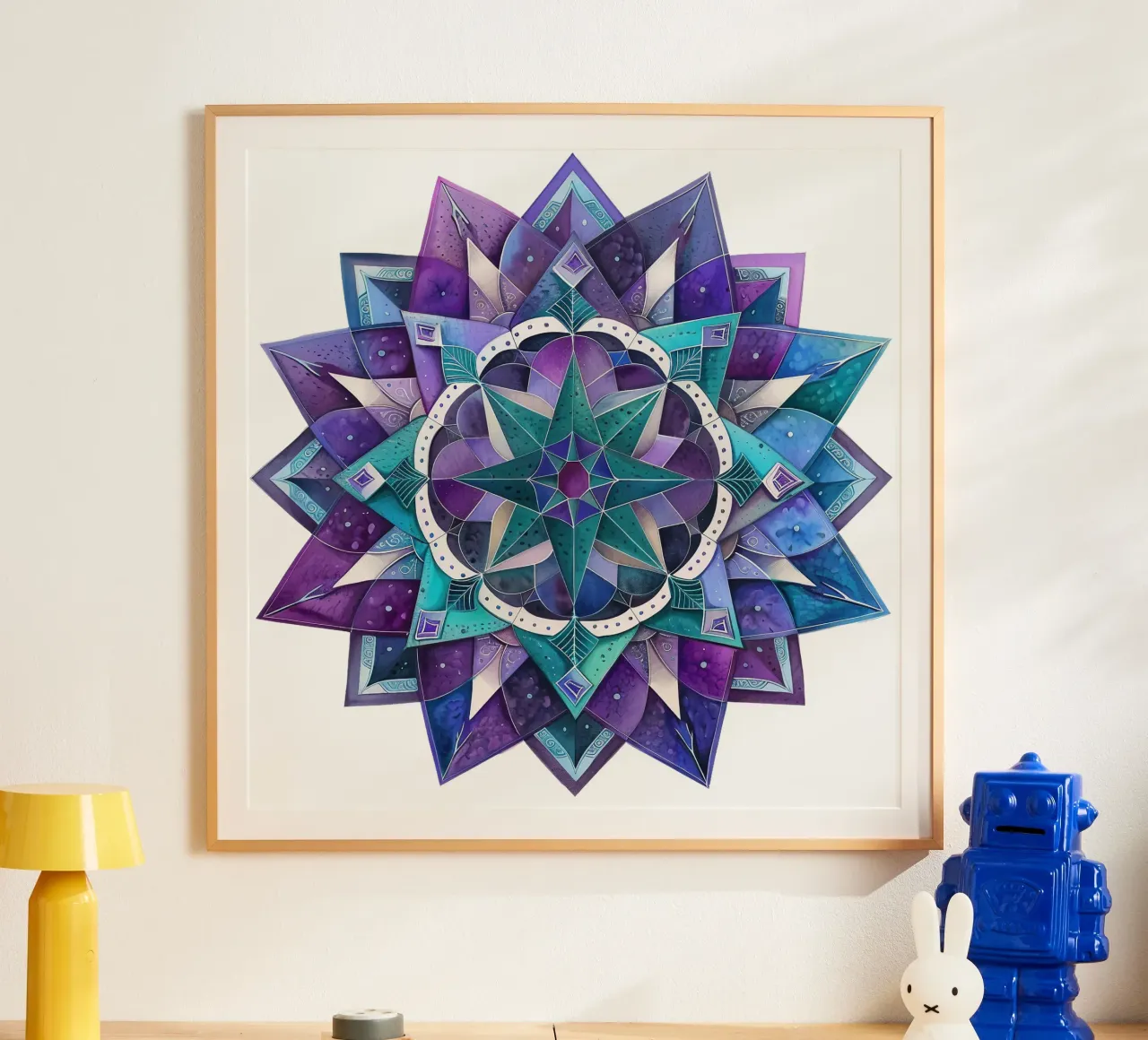 Mandala viola poster da Spiritual Touch