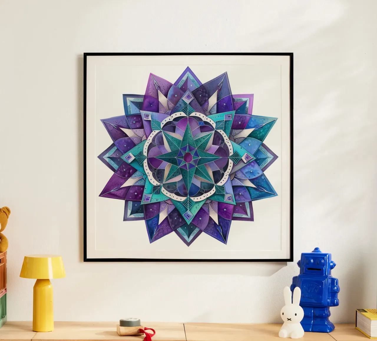 Mandala viola poster da Spiritual Touch