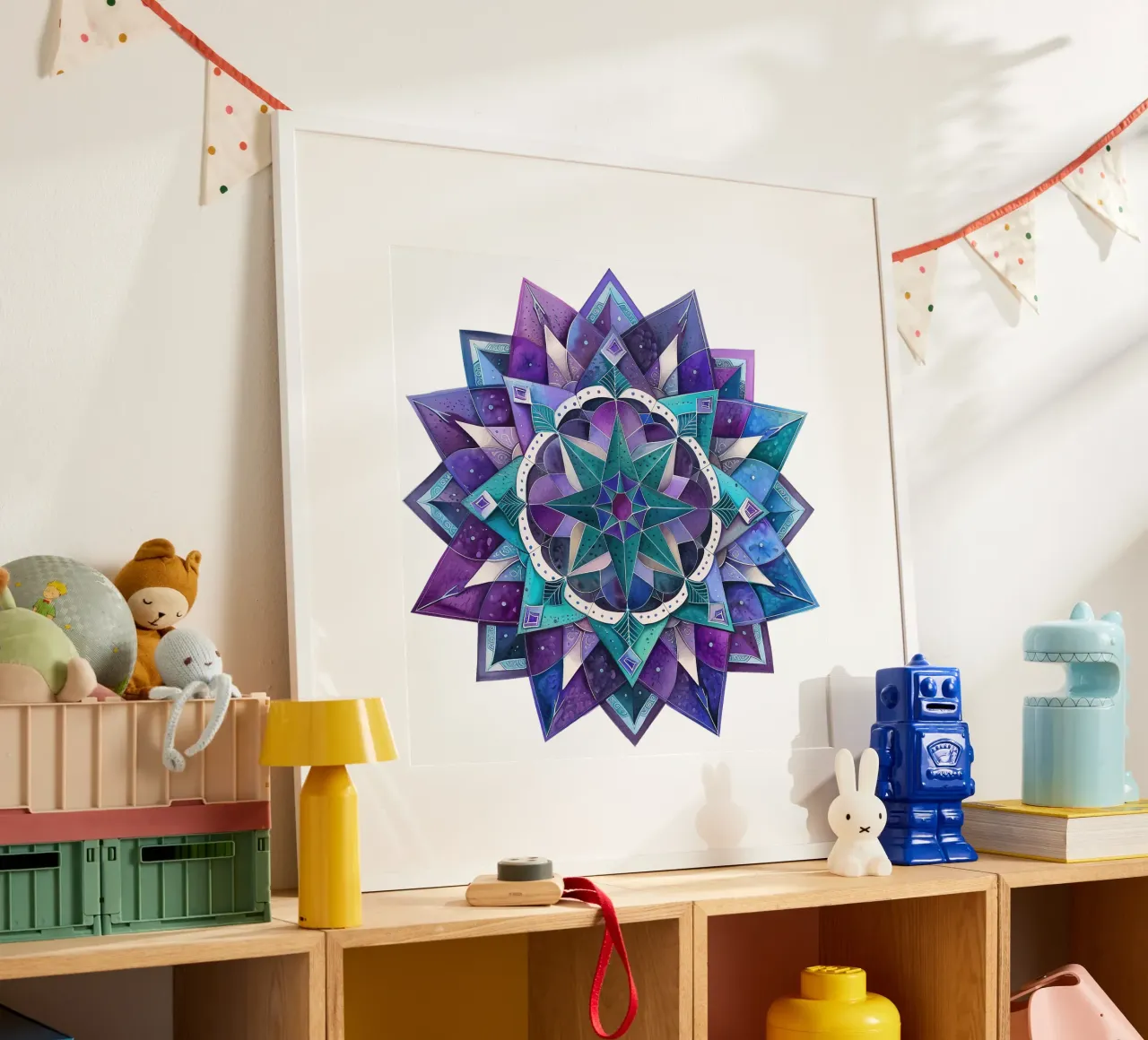 Mandala viola poster da Spiritual Touch