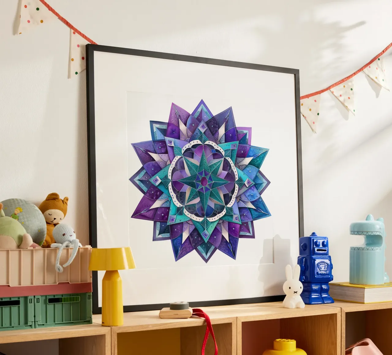 Mandala viola poster da Spiritual Touch