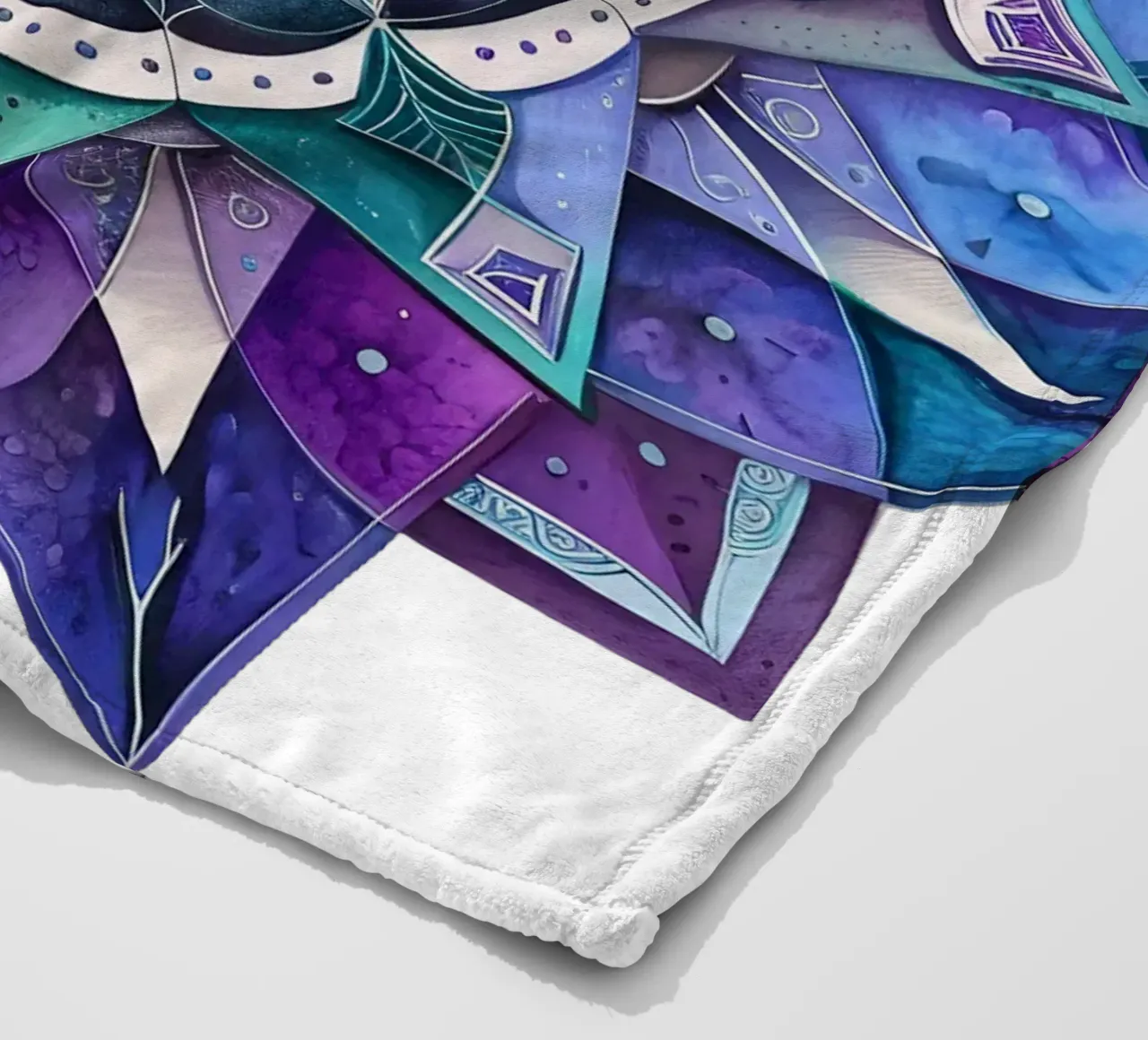 Mandala viola coperta in pile da Spiritual Touch