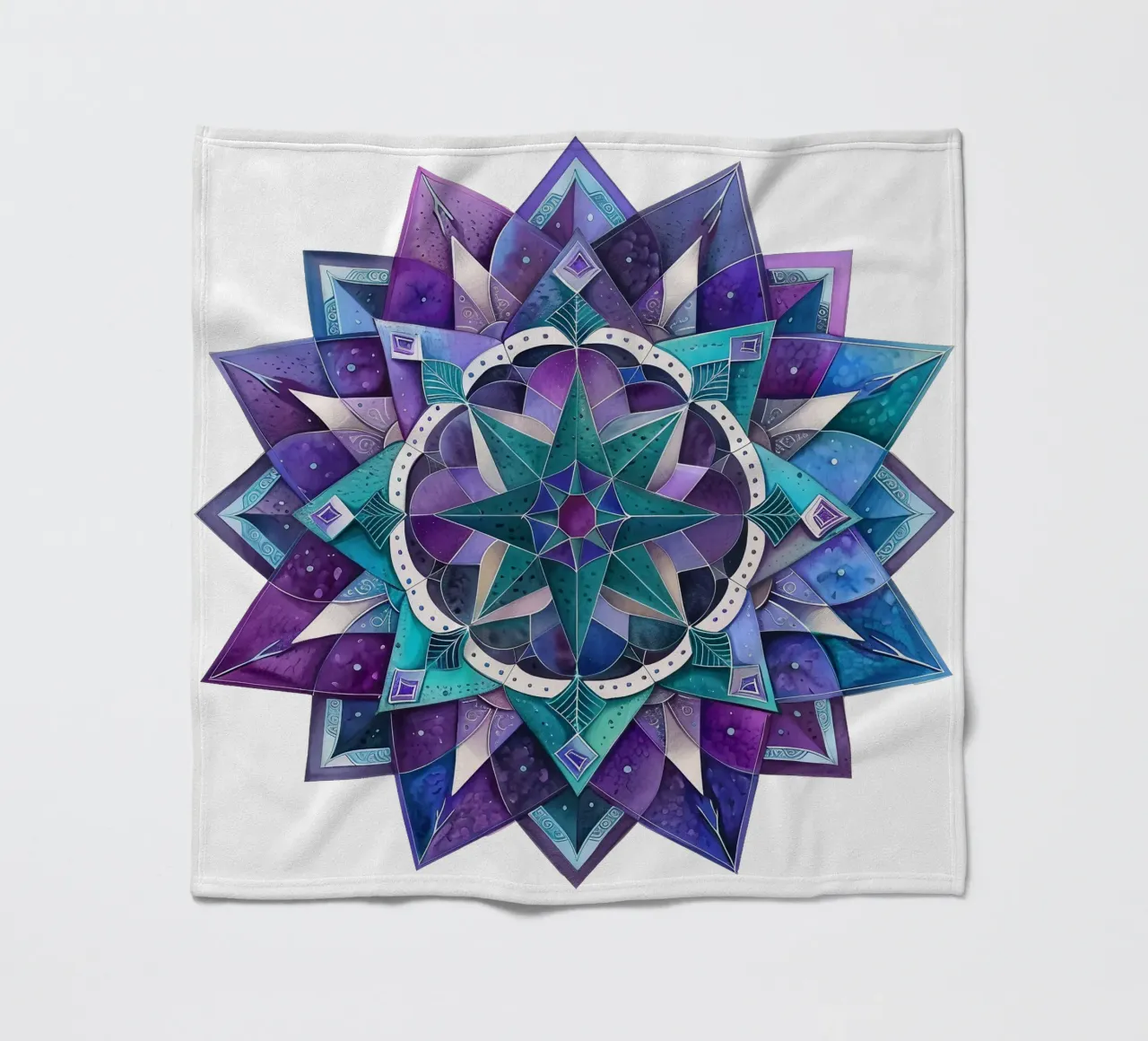 Mandala viola coperta in pile da Spiritual Touch