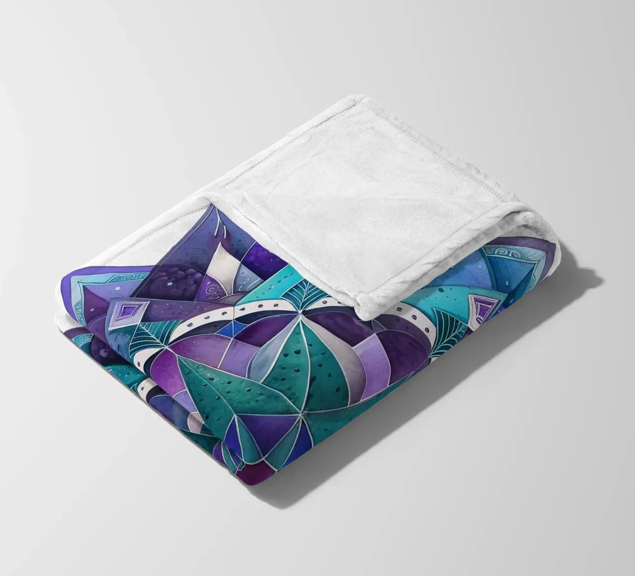 Mandala viola coperta in pile da Spiritual Touch