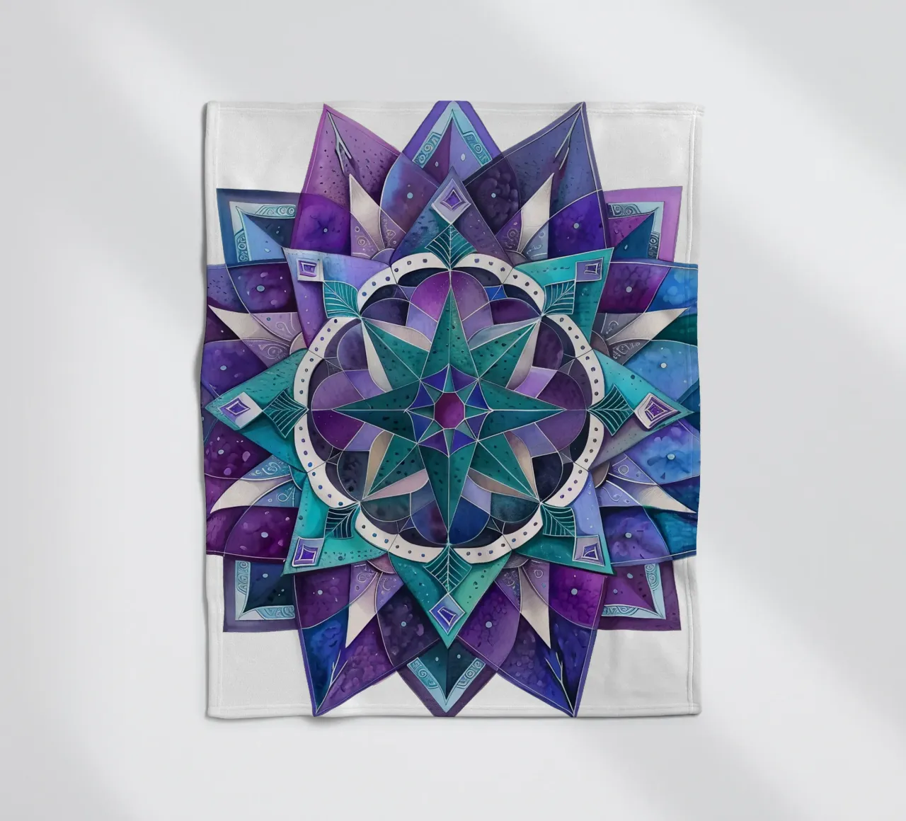 Mandala viola coperta in pile da Spiritual Touch