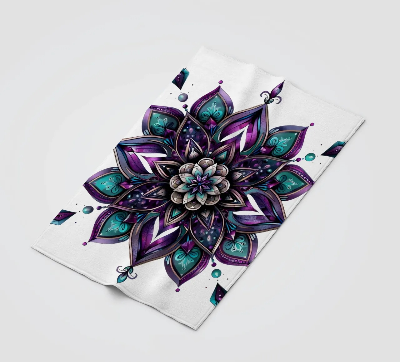 Mandala viola coperta in pile da Spiritual Touch