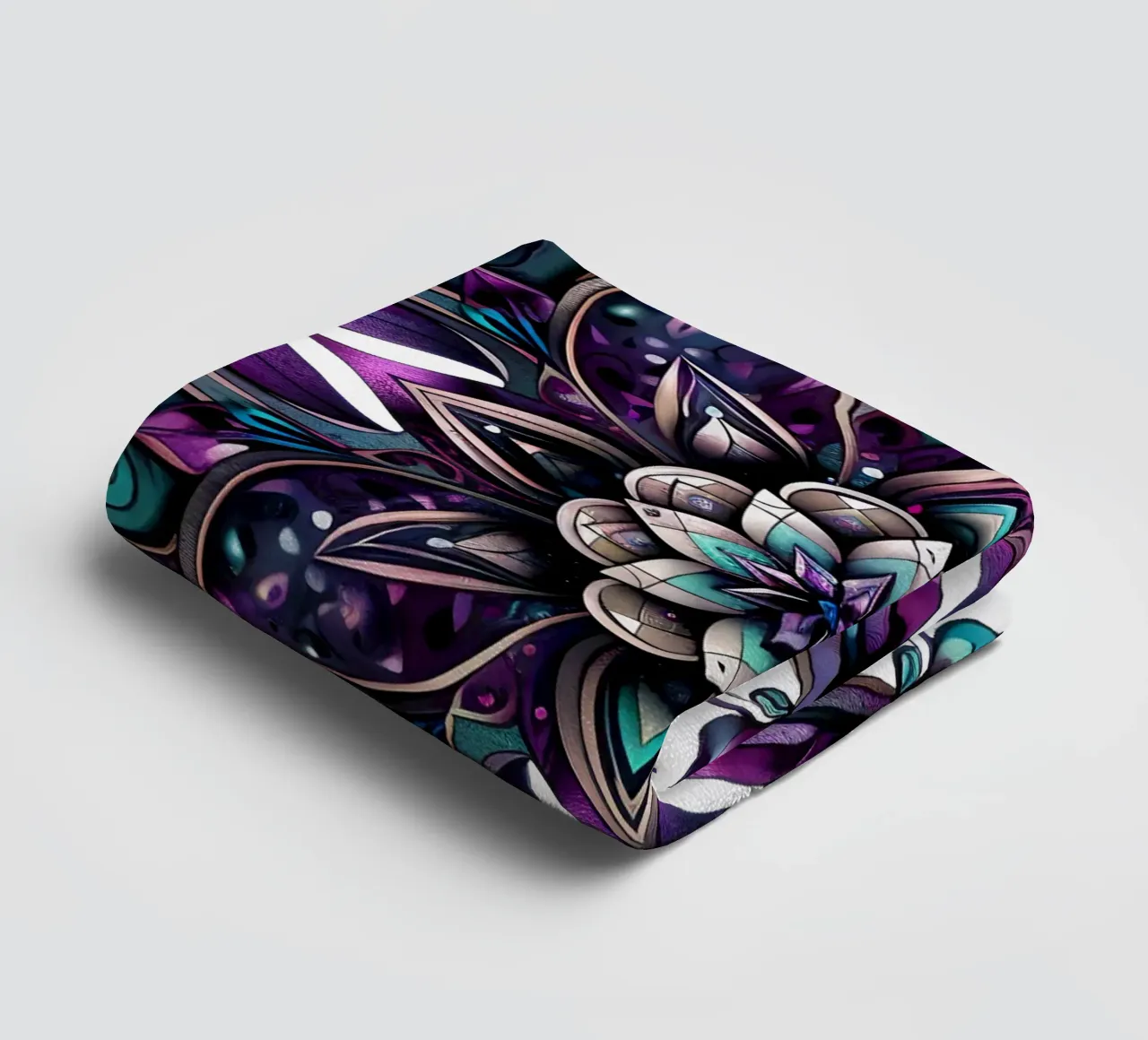 Mandala viola asciugamano da bagno da Spiritual Touch