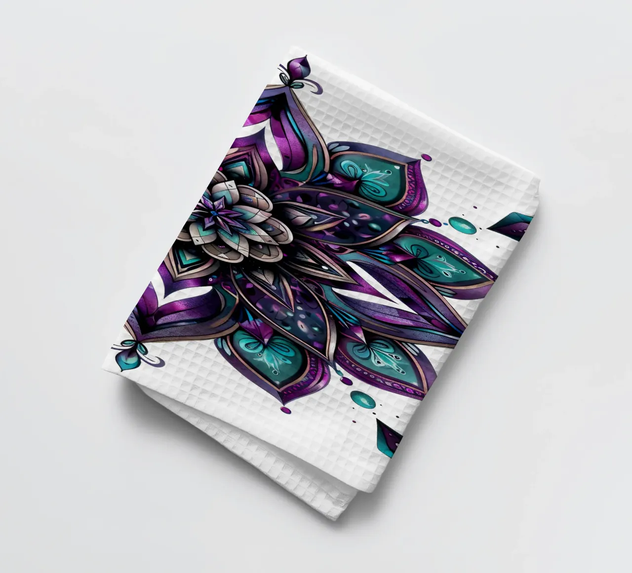 Mandala viola canovaccio da cucina da Spiritual Touch
