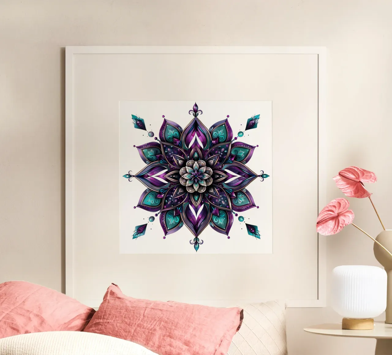 Mandala viola poster da Spiritual Touch