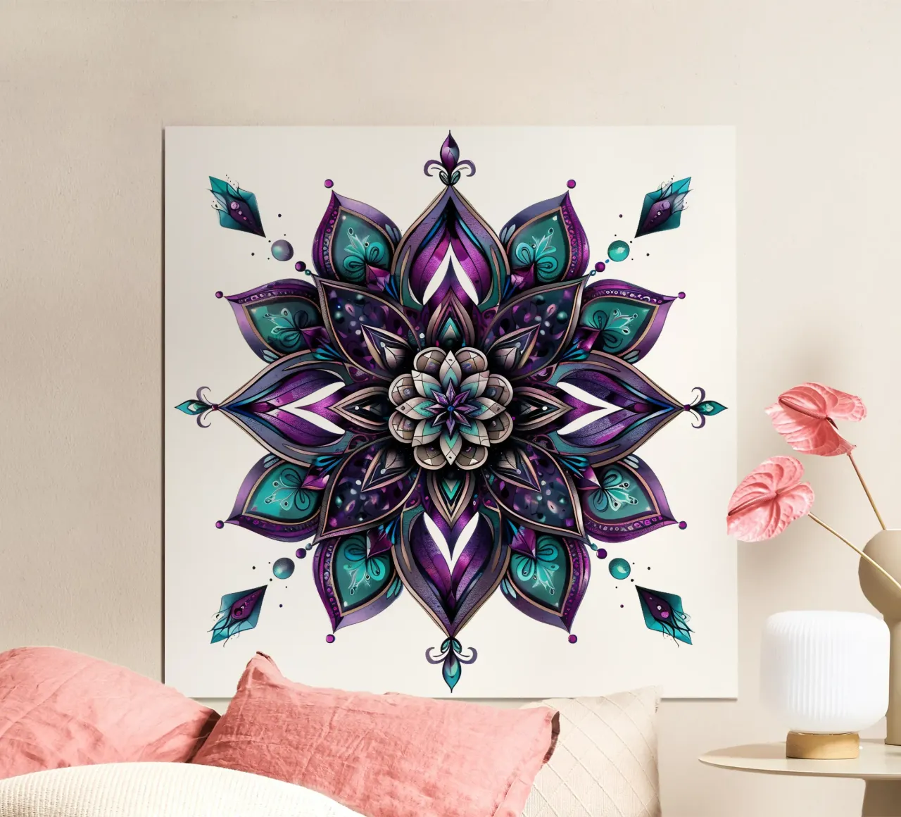 Mandala viola poster da Spiritual Touch