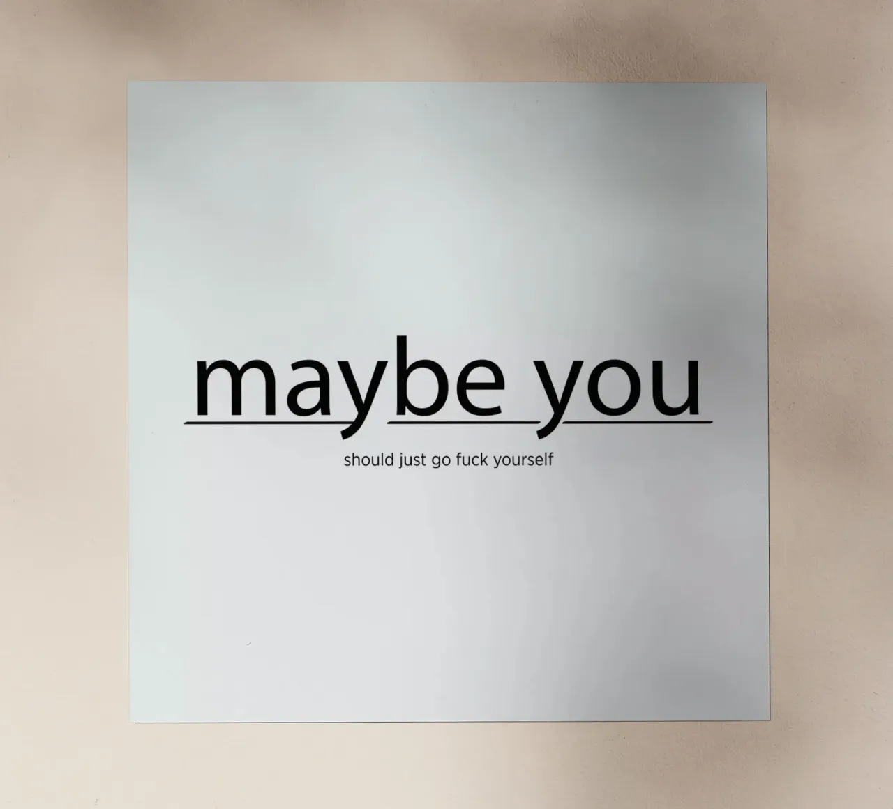 Maybe you... pellicola backlit da Studio One