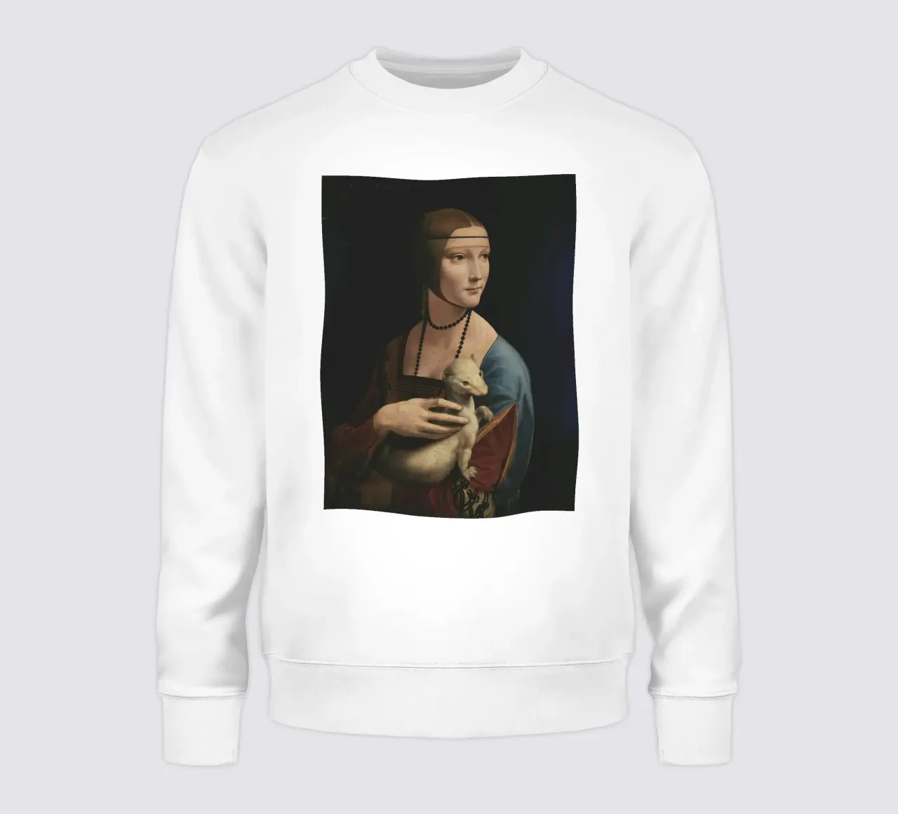 Leonardo da Vinci Dama con l'ermellino felpa da Timeless Artworks