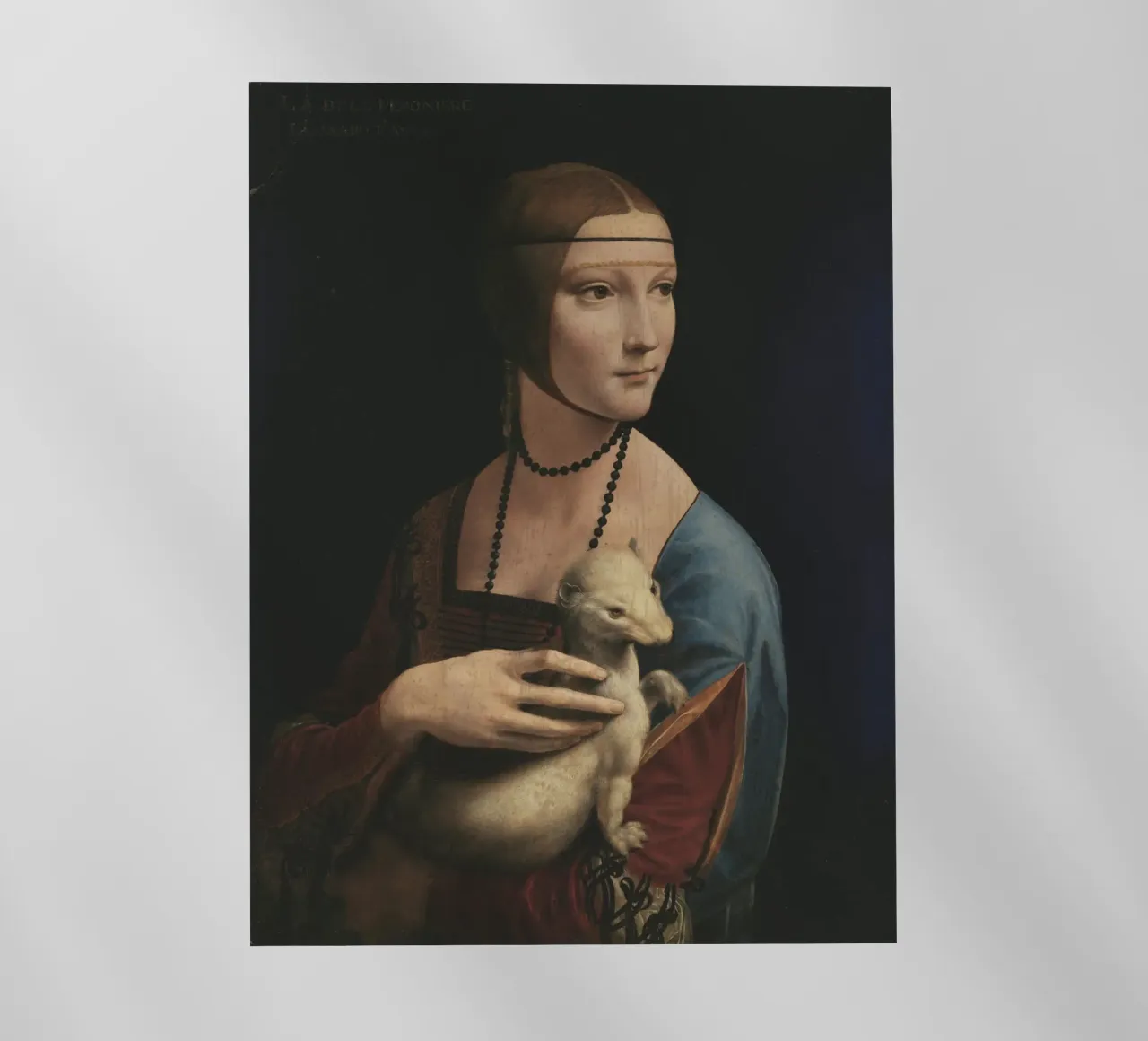 Leonardo da Vinci Dama con l'ermellino pellicola backlit da Timeless Artworks
