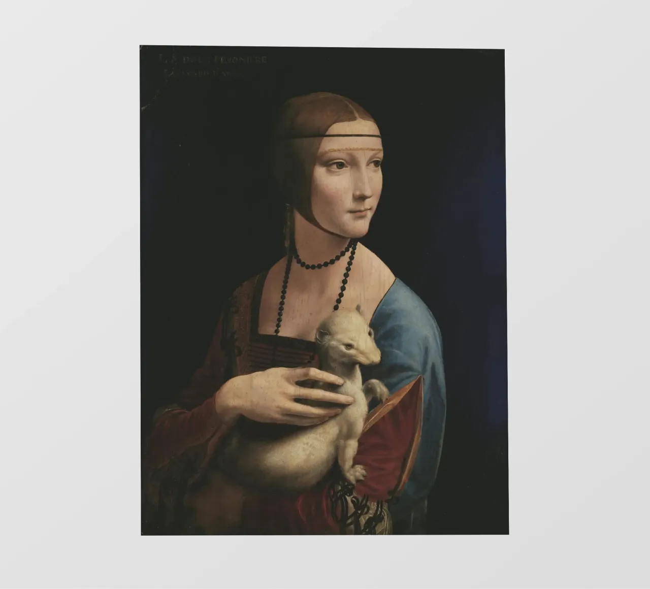 Leonardo da Vinci Dama con l'ermellino pellicola backlit da Timeless Artworks