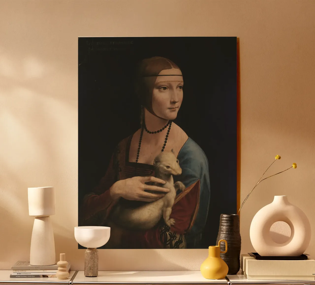 Leonardo da Vinci Dama con armiño metacrilato de Timeless Artworks