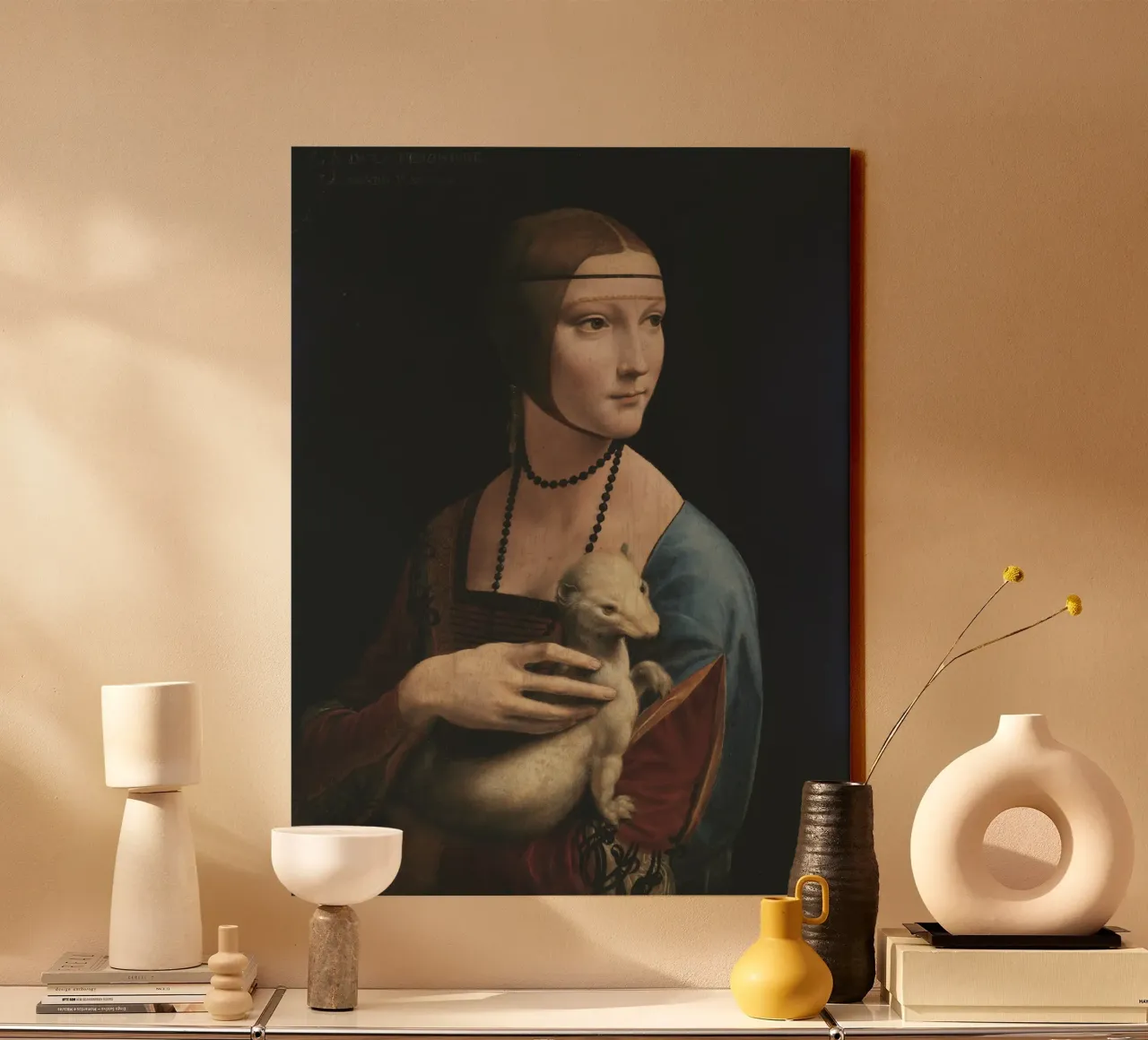 Leonardo da Vinci Lady with an Ermine canvas by Timeless Artworks