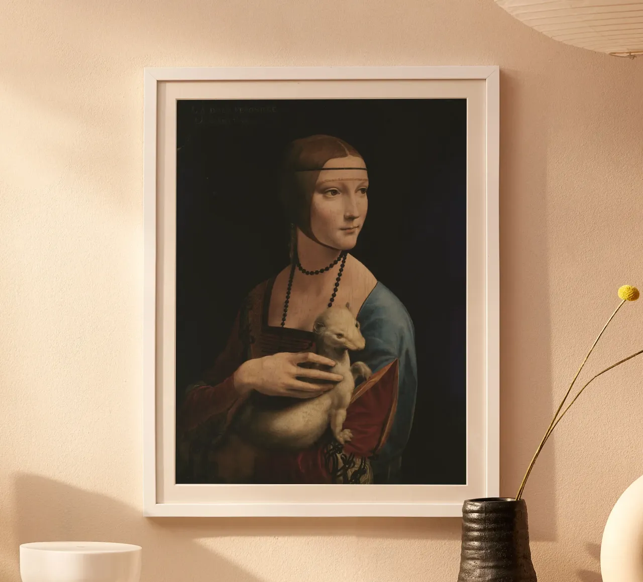 Leonardo da Vinci Lady with an Ermine hahnemühle by Timeless Artworks