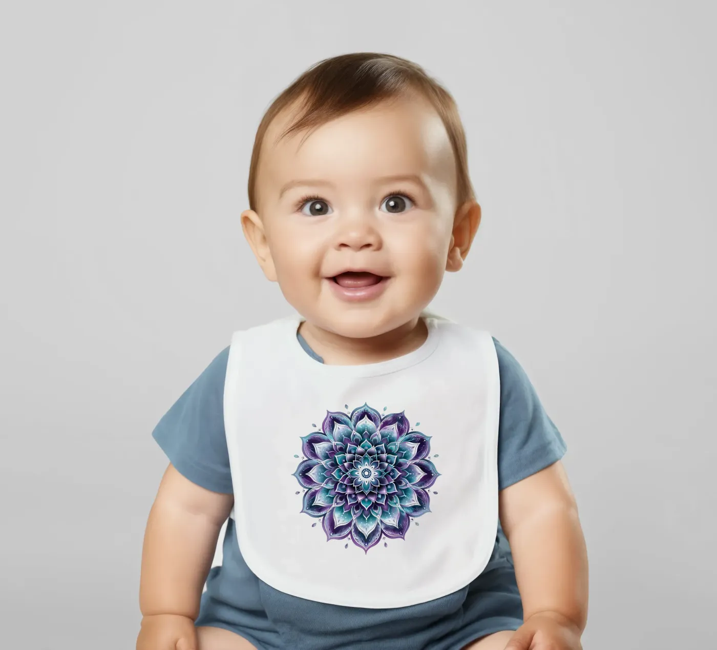 Mandala viola bavaglino da Spiritual Touch