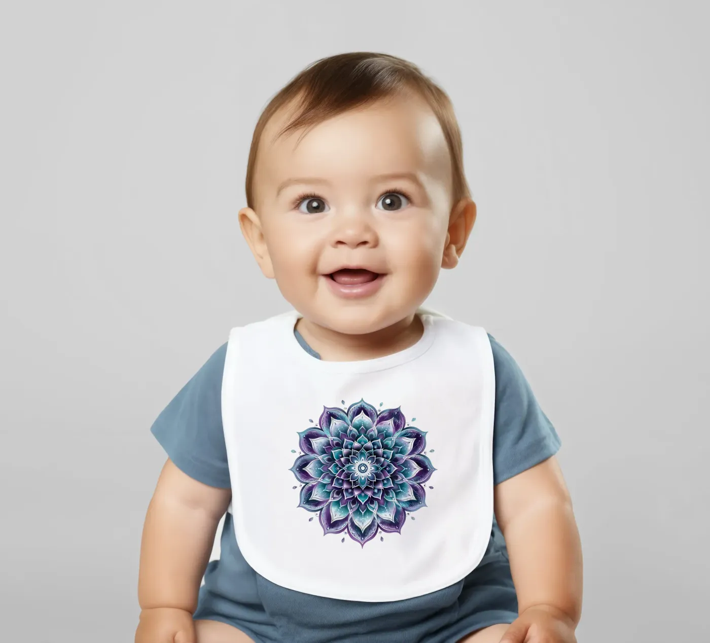 Mandala viola bavaglino da Spiritual Touch