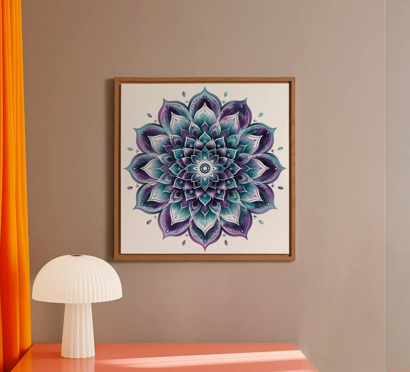 Mandala viola pannello forex da Spiritual Touch