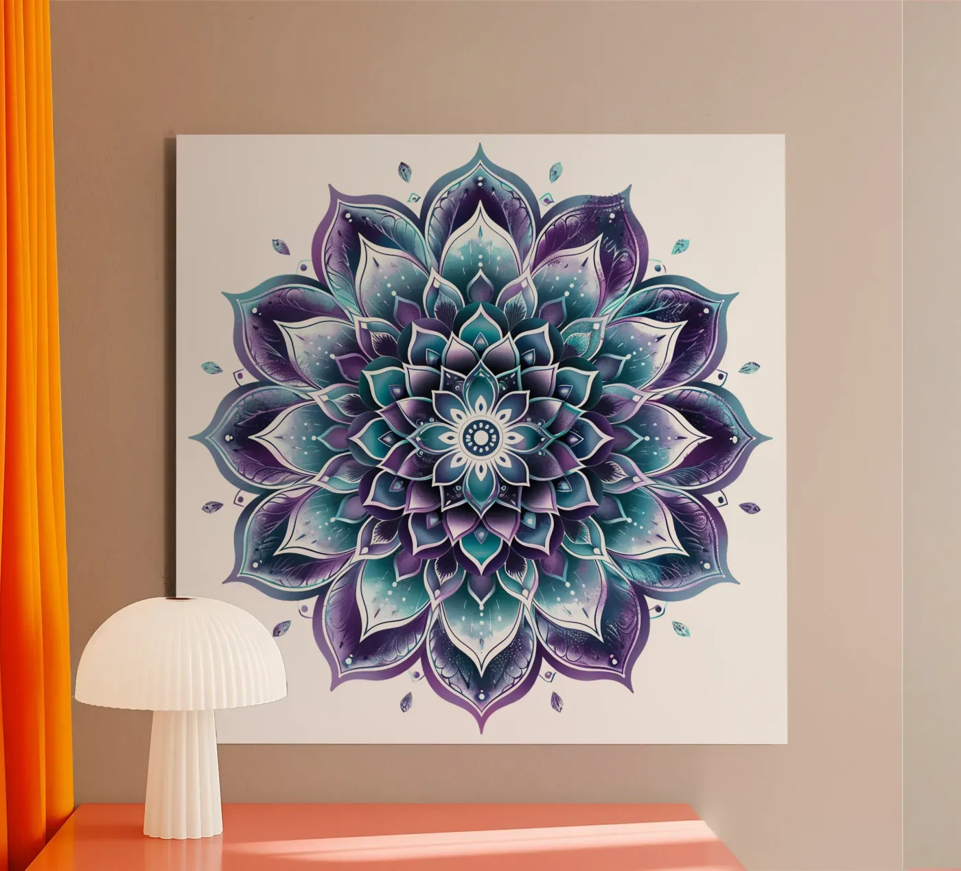 Mandala viola pannello forex da Spiritual Touch