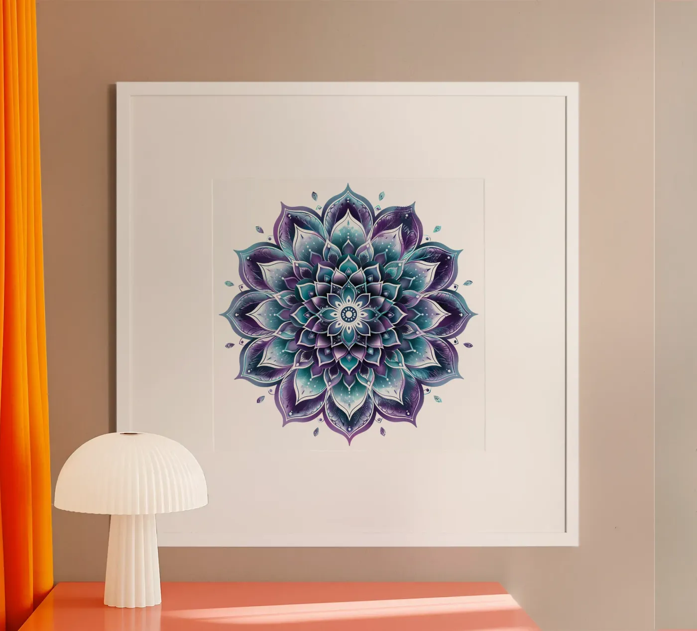 Purple Mandala poster da Spiritual Touch