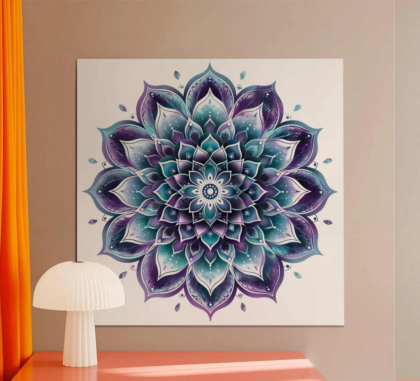 Purple Mandala poster da Spiritual Touch