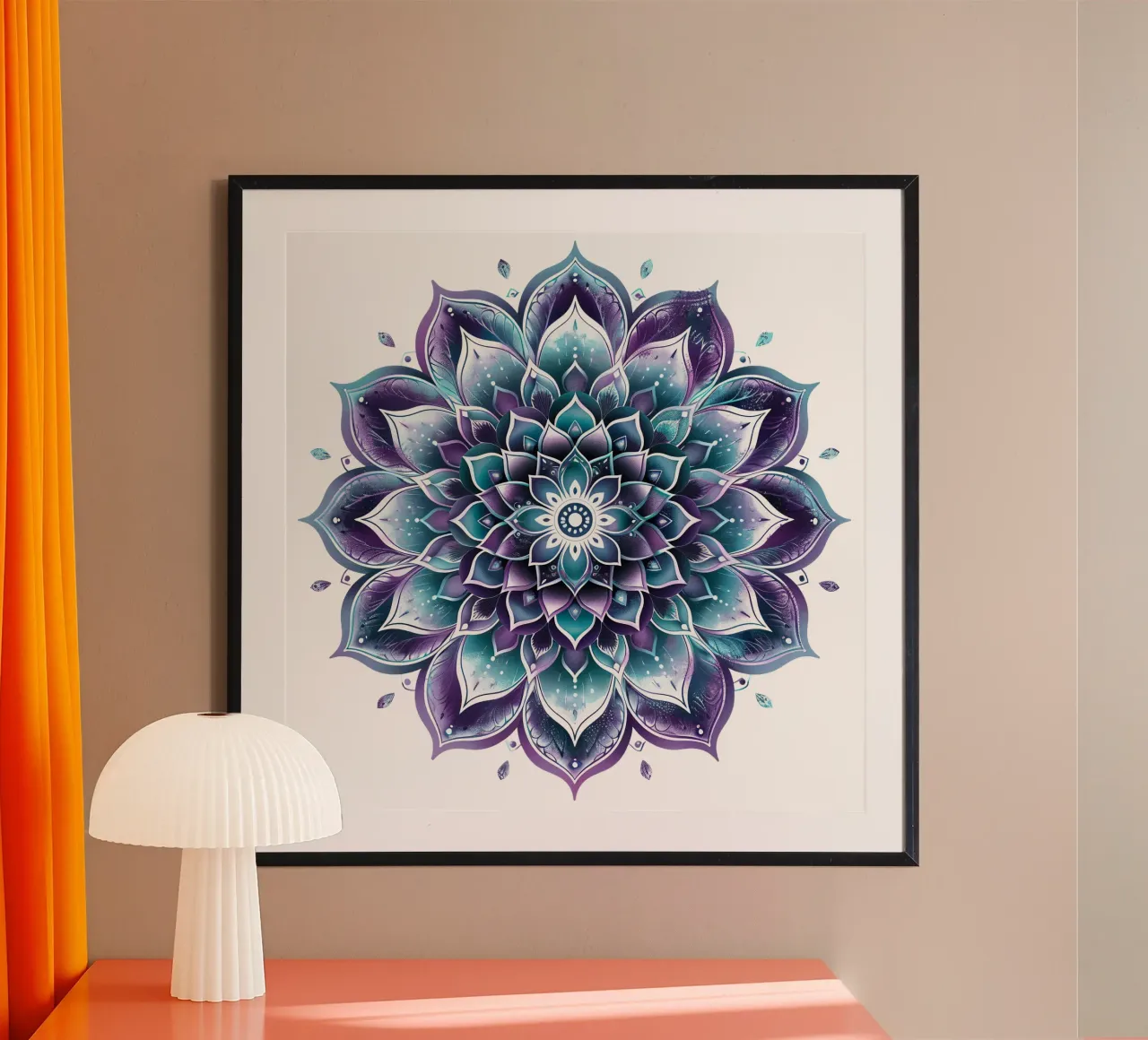 Mandala viola poster da Spiritual Touch