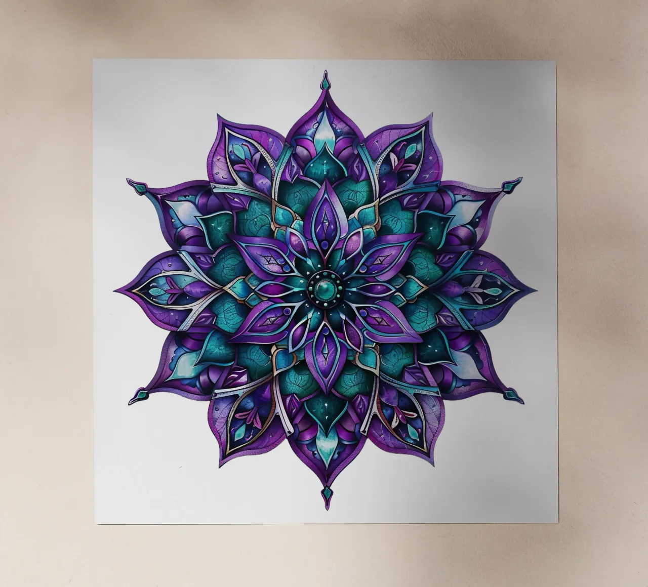 Purple Mandala backlit film by Spiritual Touch