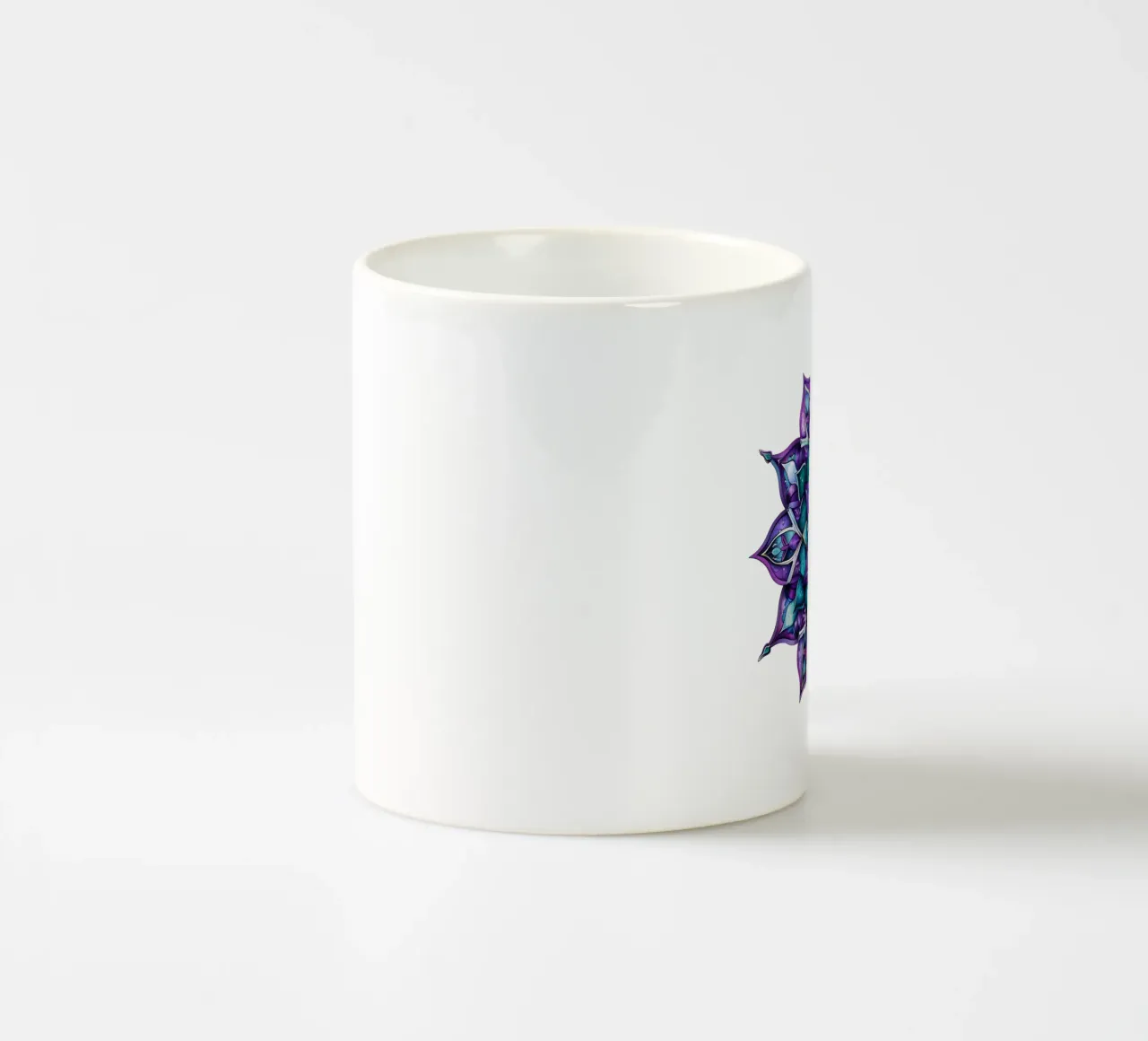 Mandala viola tazza in ceramica da Spiritual Touch