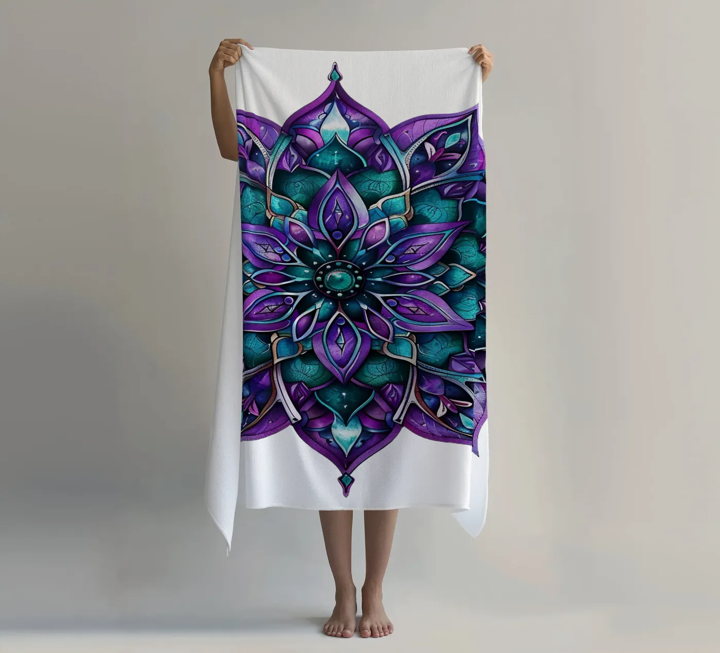 Purple Mandala telo mare da Spiritual Touch