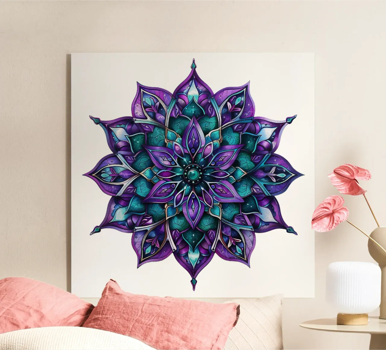 Mandala viola plexiglass da Spiritual Touch