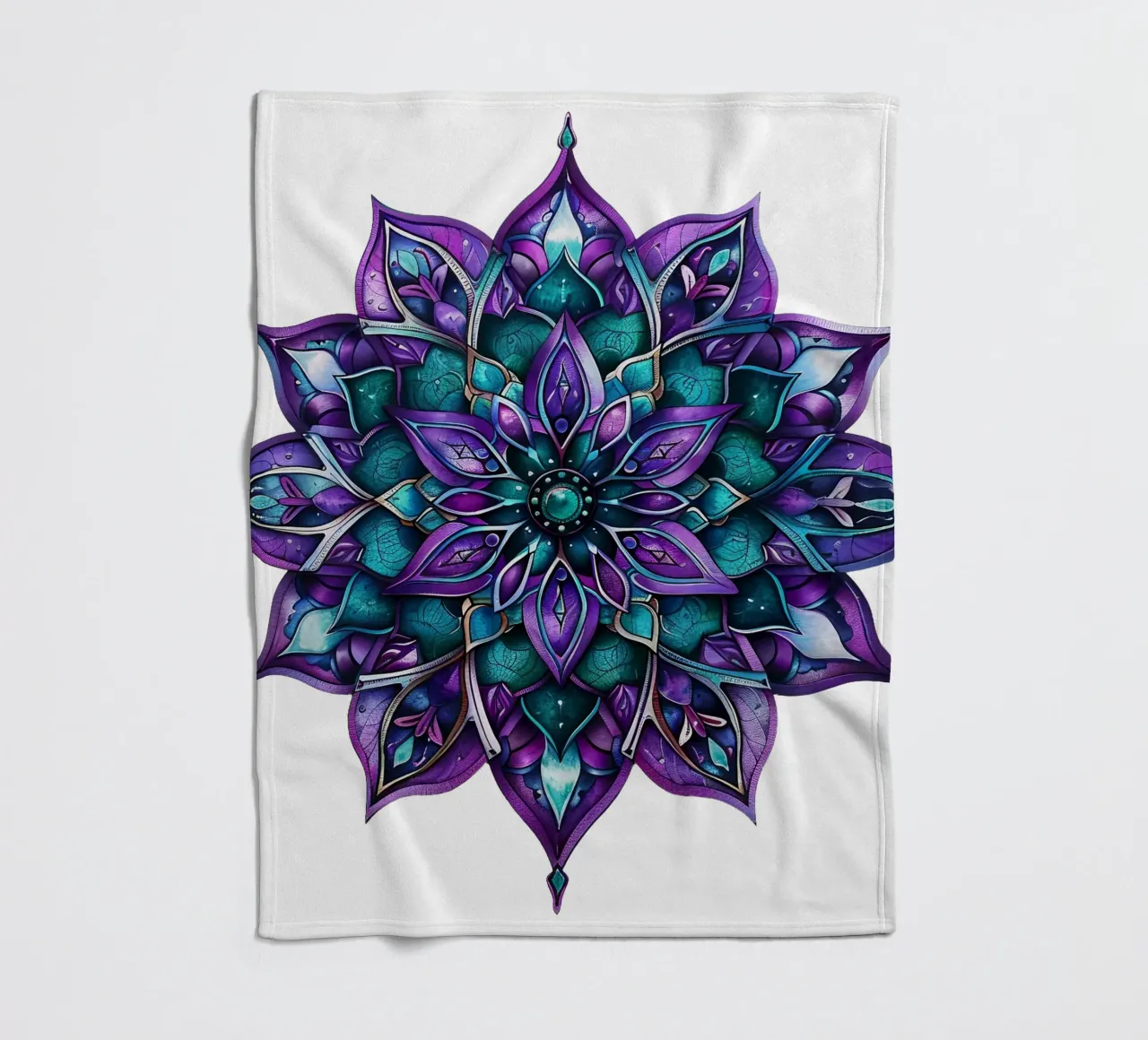 Mandala viola coperta in pile da Spiritual Touch