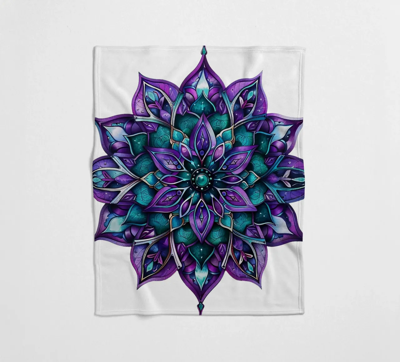Mandala viola coperta in pile da Spiritual Touch