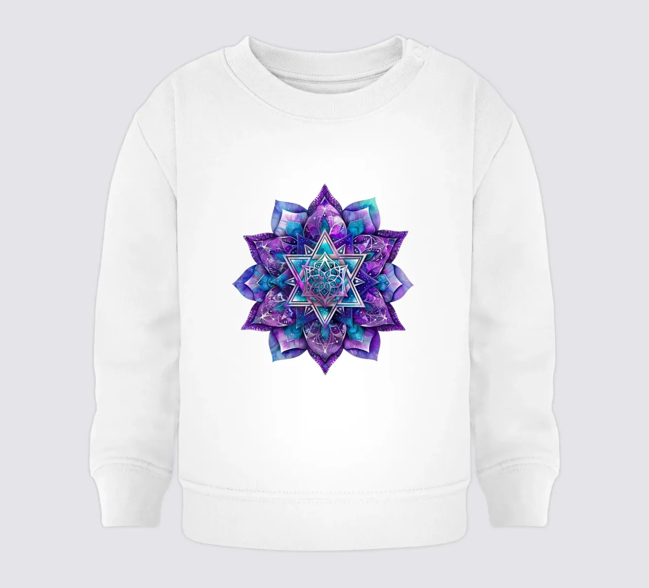 Mandala viola felpa neonato da Spiritual Touch