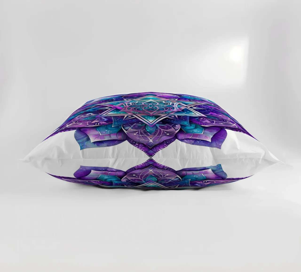 Purple Mandala decorative cushion by Spiritual Touch