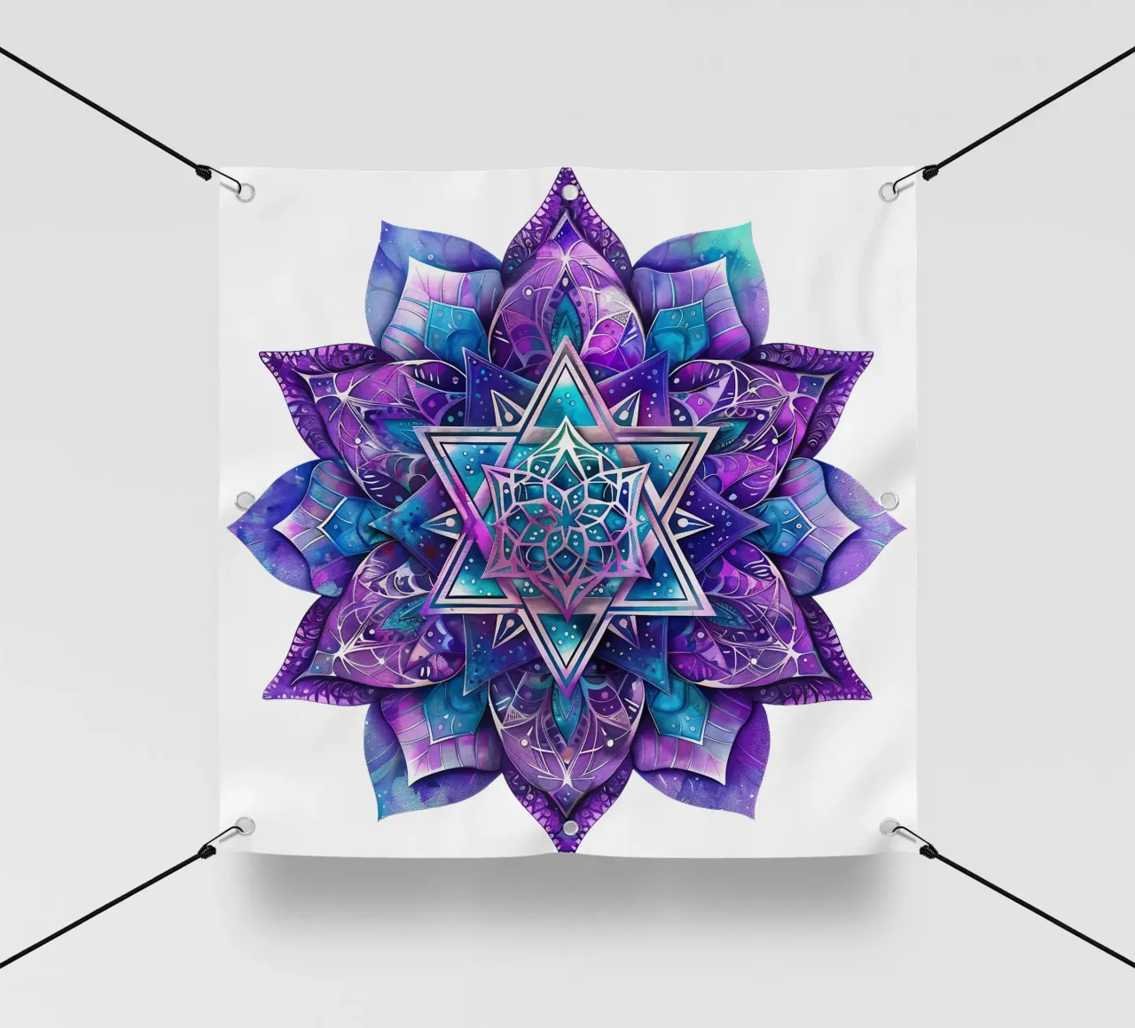 Purple Mandala pvc cover by Spiritual Touch