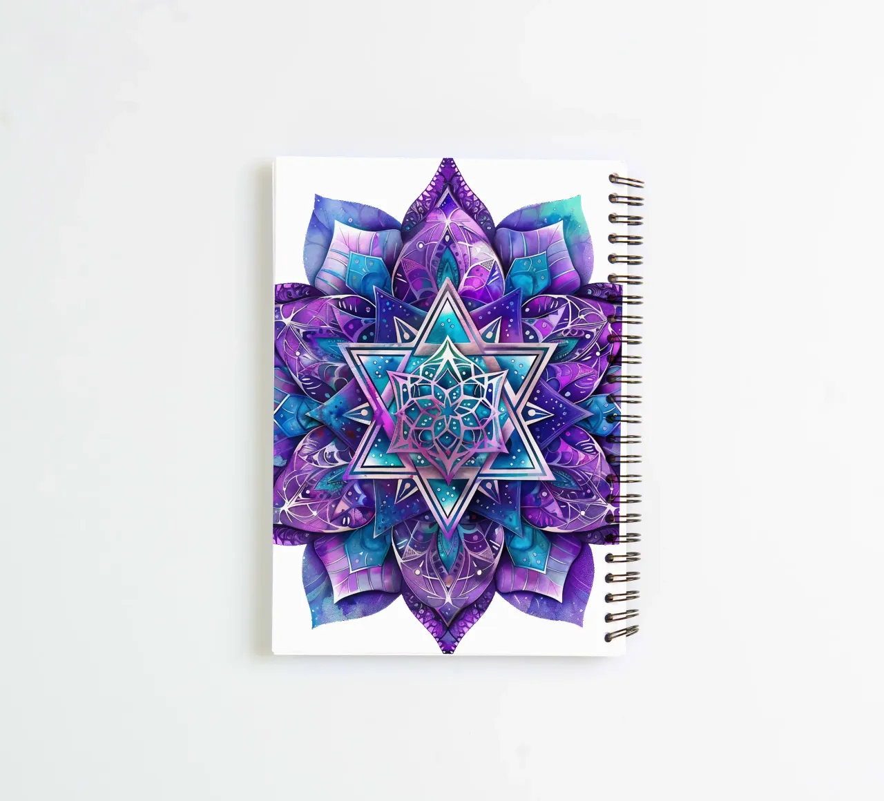Purple Mandala spiral notebook by Spiritual Touch