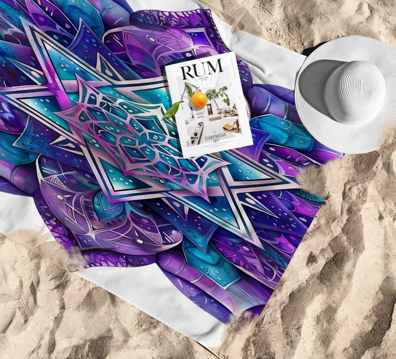 Mandala viola telo mare da Spiritual Touch