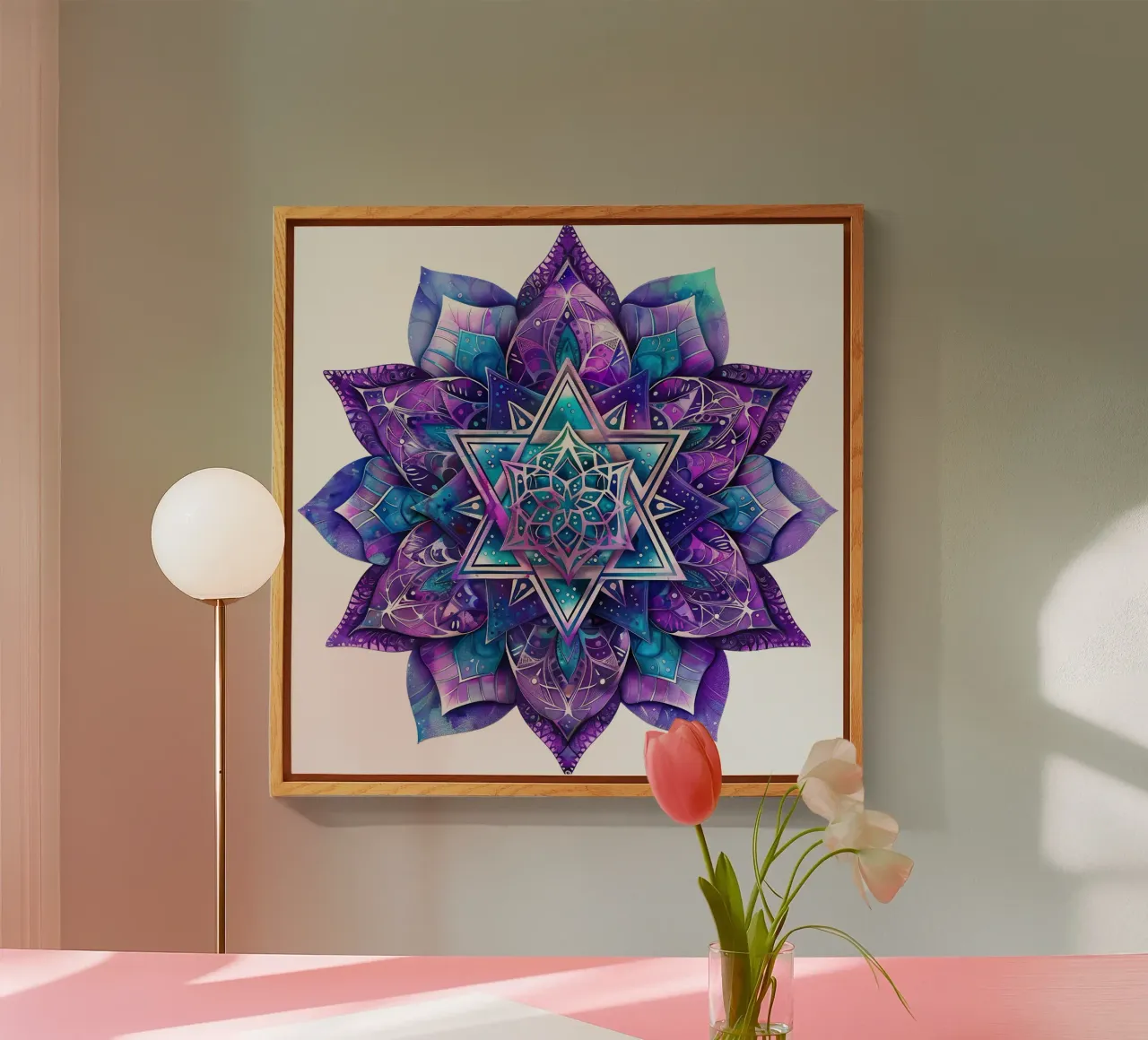 Mandala viola plexiglass da Spiritual Touch