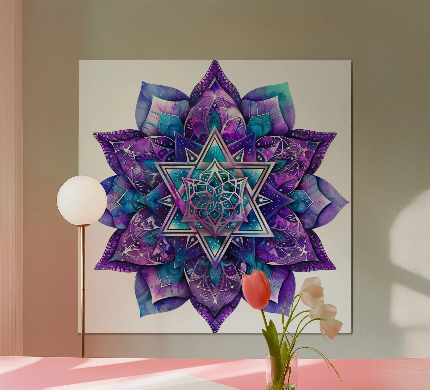 Lila Mandala Poster von Spiritual Touch