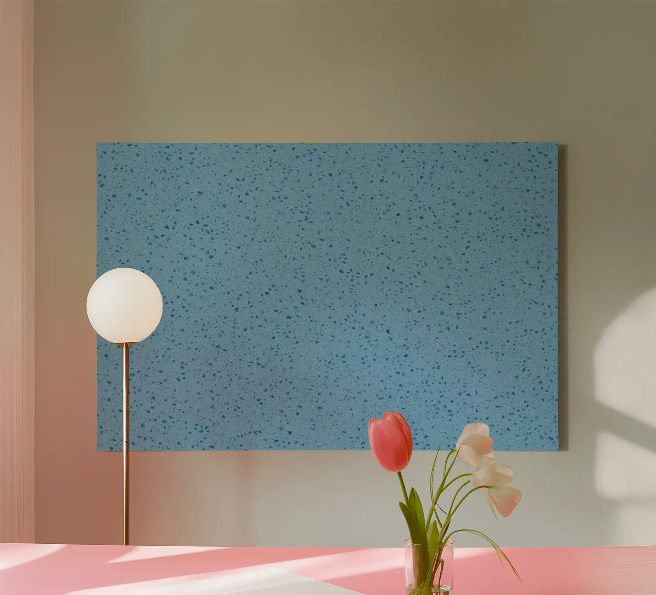 Blue Terrazzo canvas by amini54