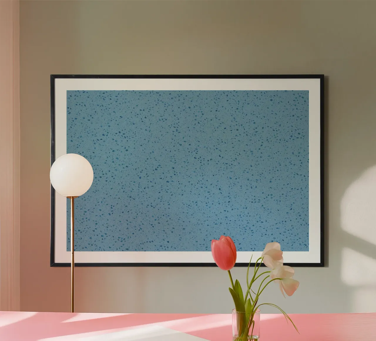 Blue Terrazzo carta hahnemühle da amini54