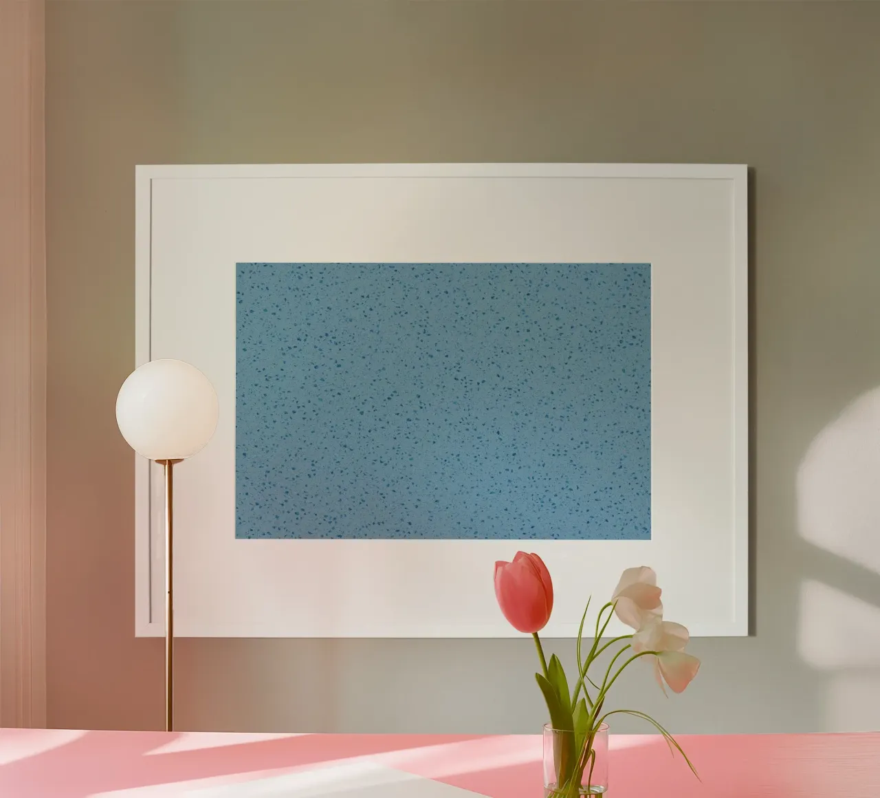 Blue Terrazzo carta hahnemühle da amini54
